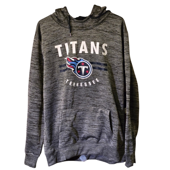 NFL Tops - NFL Tennessee Titans Team Apparel Women XXL Mottled Gray/Silver Hoodie Sweatshrt